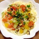夏野菜の冷製カッペリーニ